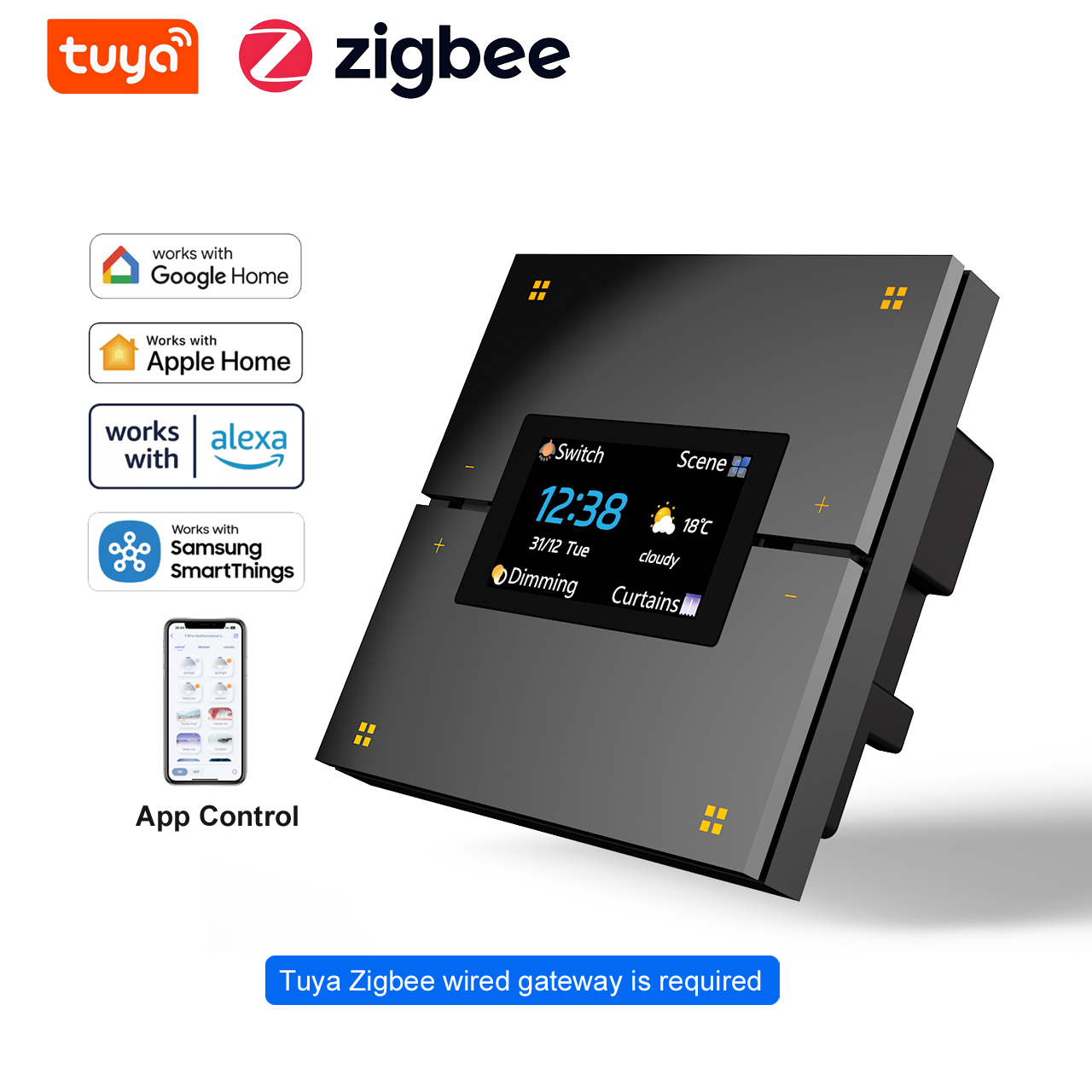 Smart Home Lighting Control - M9 Pro 8-Button UK Tuya Smart