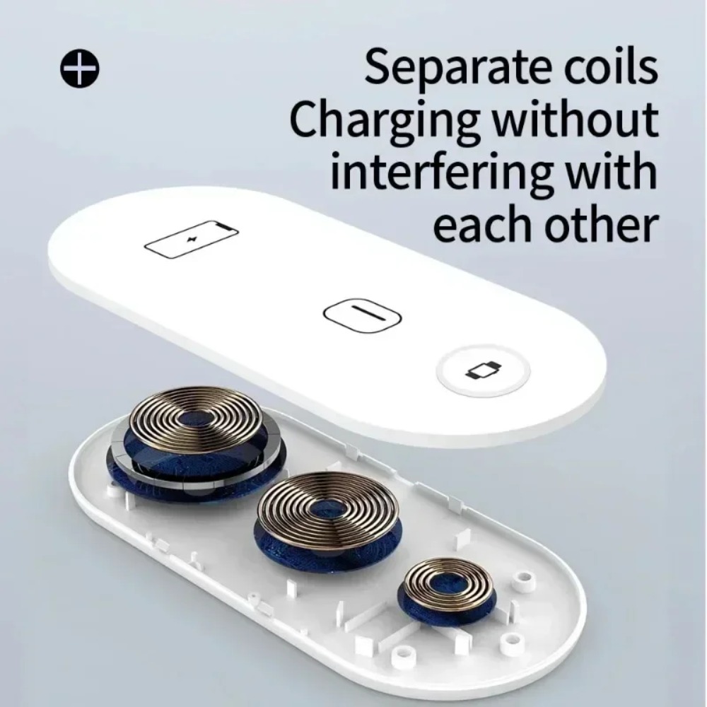 Smart Home Office - 3-in-1 Wireless Charging Pad Fast Charger