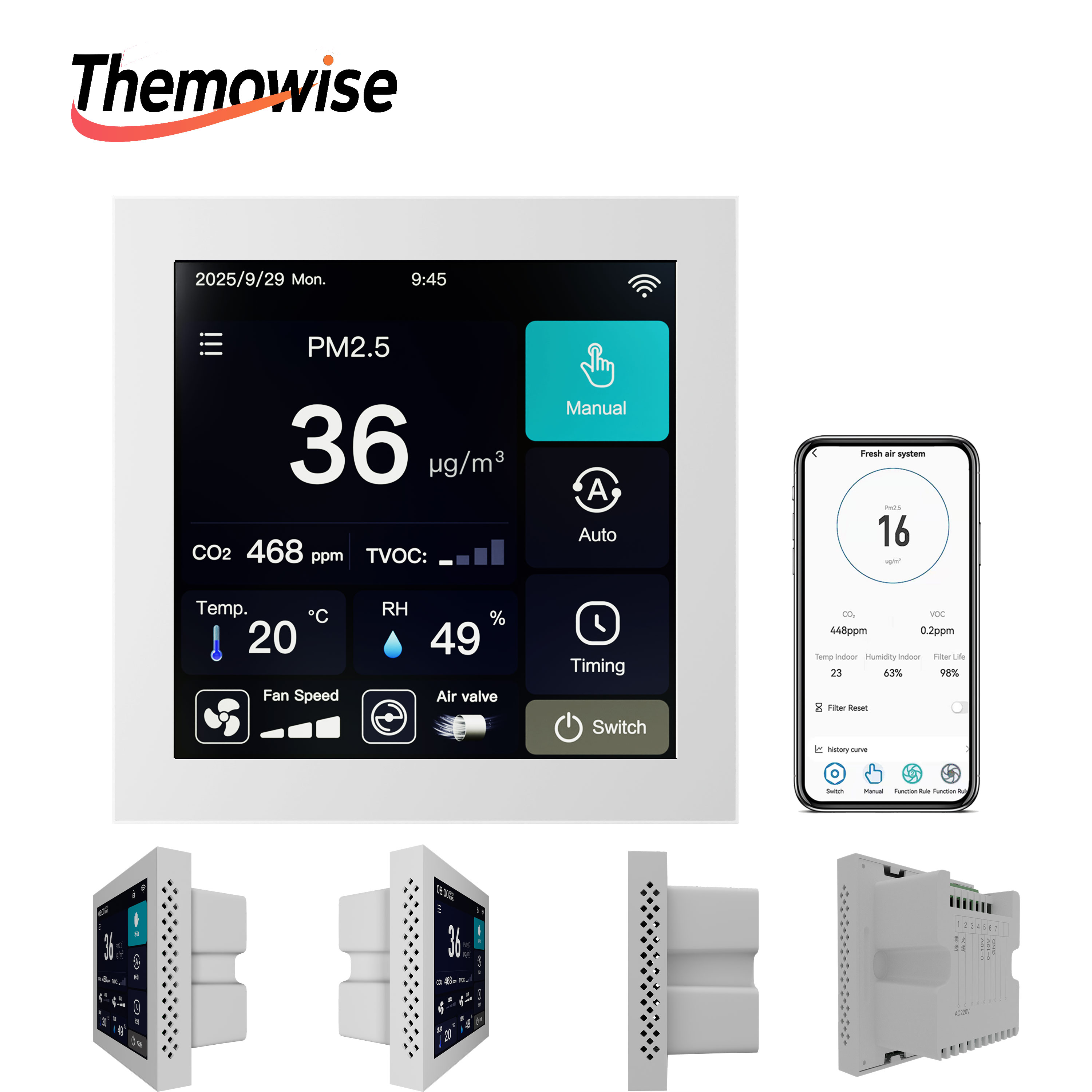 WIFI Home Smart Air Quality Ma - Smart Home Ventilation recension och pris