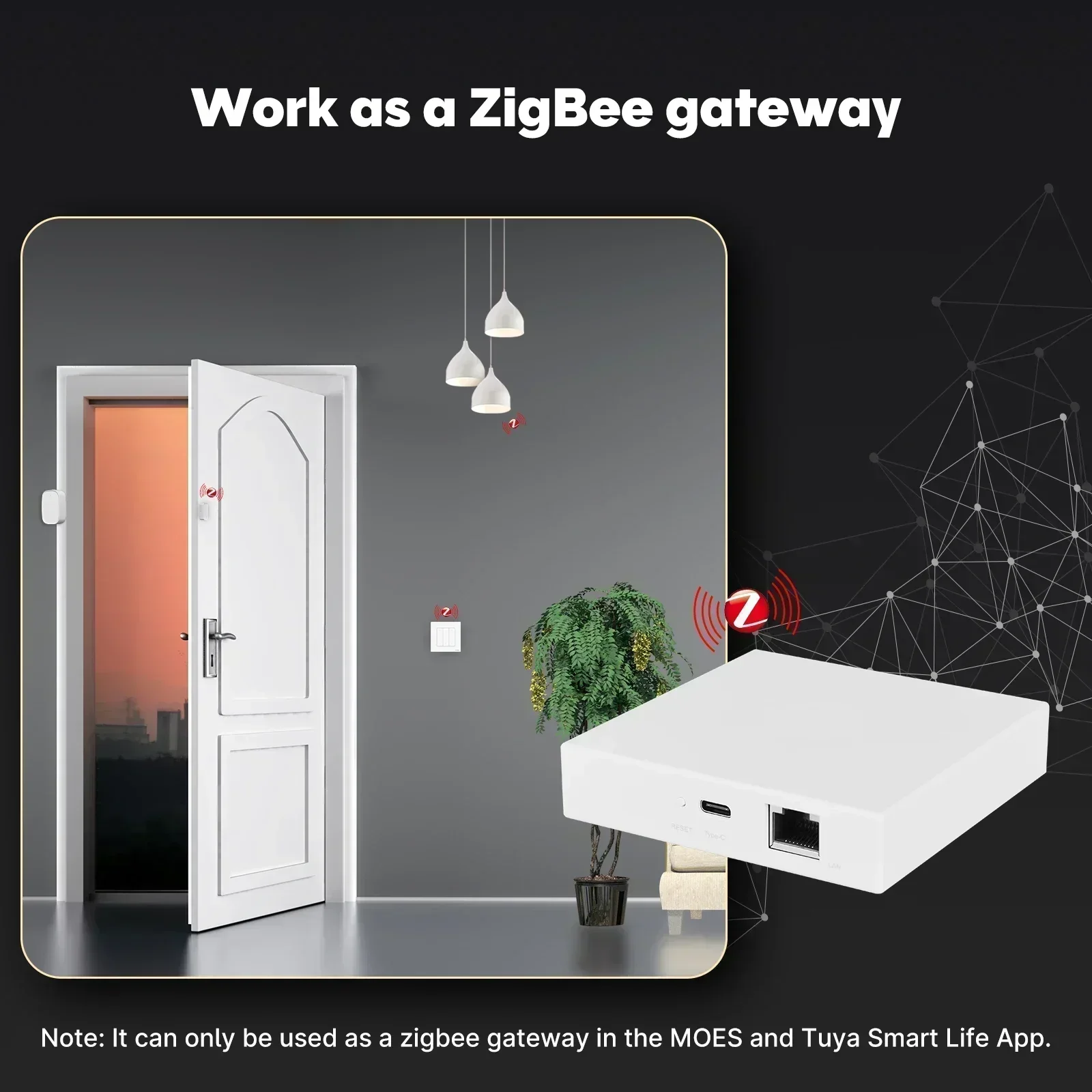 MOES Tuya Zigbee Matter Thread - Smart Home Bridge recension och pris