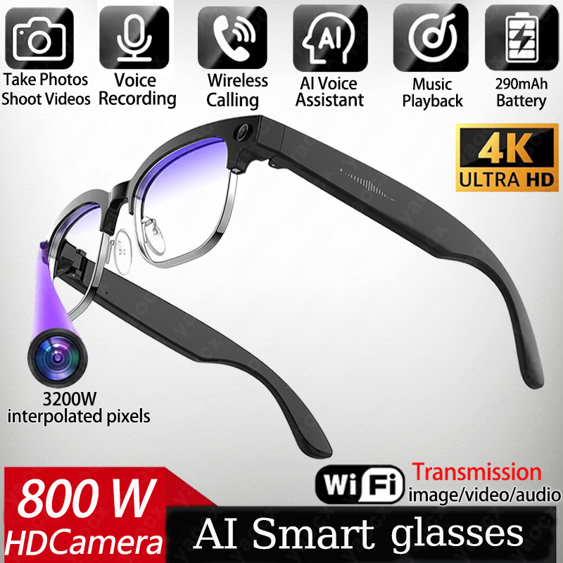 4K Smart AI Glasses 8MP Camera - Smart Home Ai recension och pris