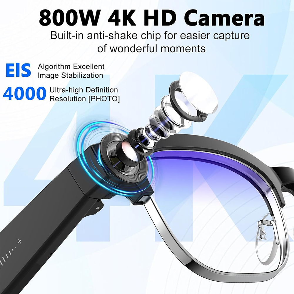 4K Smart AI Glasses 8MP Camera - Smart Home Ai recension och pris