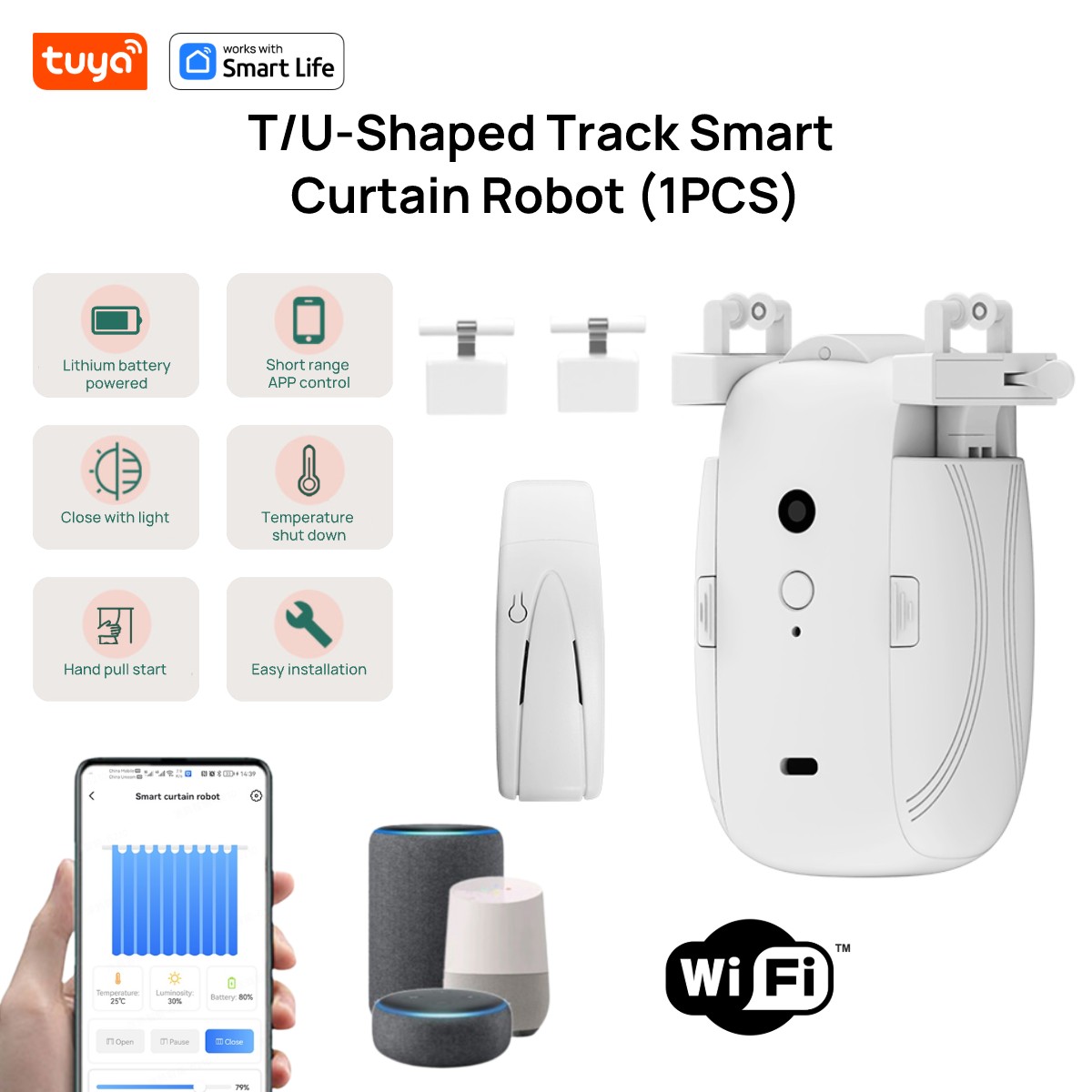 Tuya Smart WiFi Curtain Robot  - Smart Home Gira recension och pris