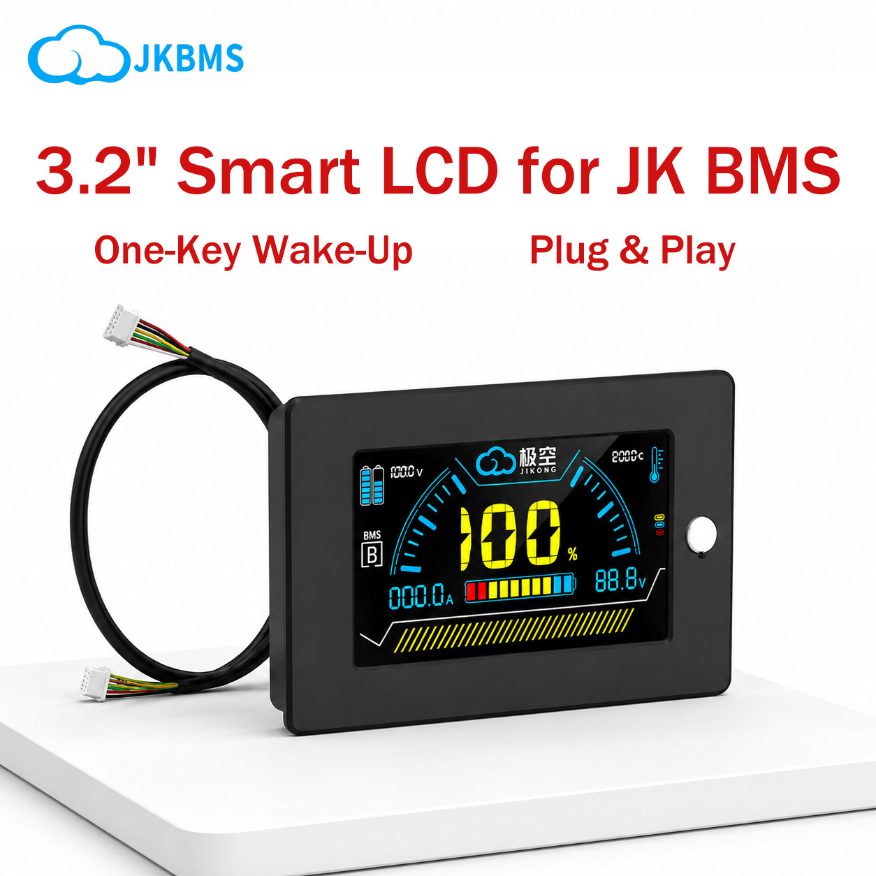 JIKONG JK BMS LCD Display Scre - Smart Energy Monitor recension och pris