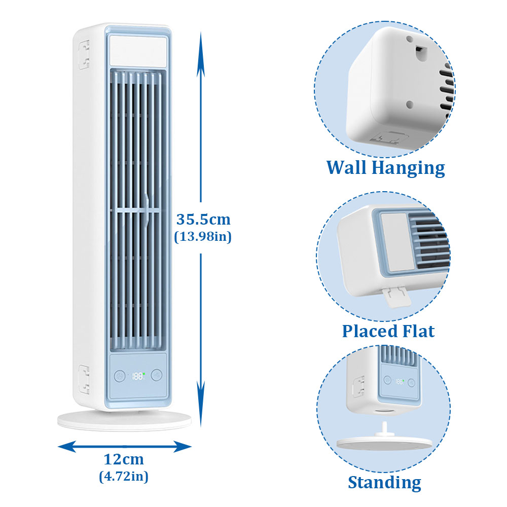 3600mAh USB Rechargeable Tower - Smart Home Ventilation recension och pris