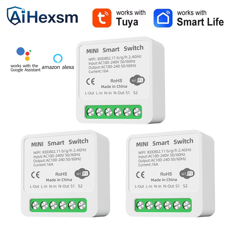 16A Tuya WiFi Smart Switch 2-w - Smart Energy Monitor recension och pris