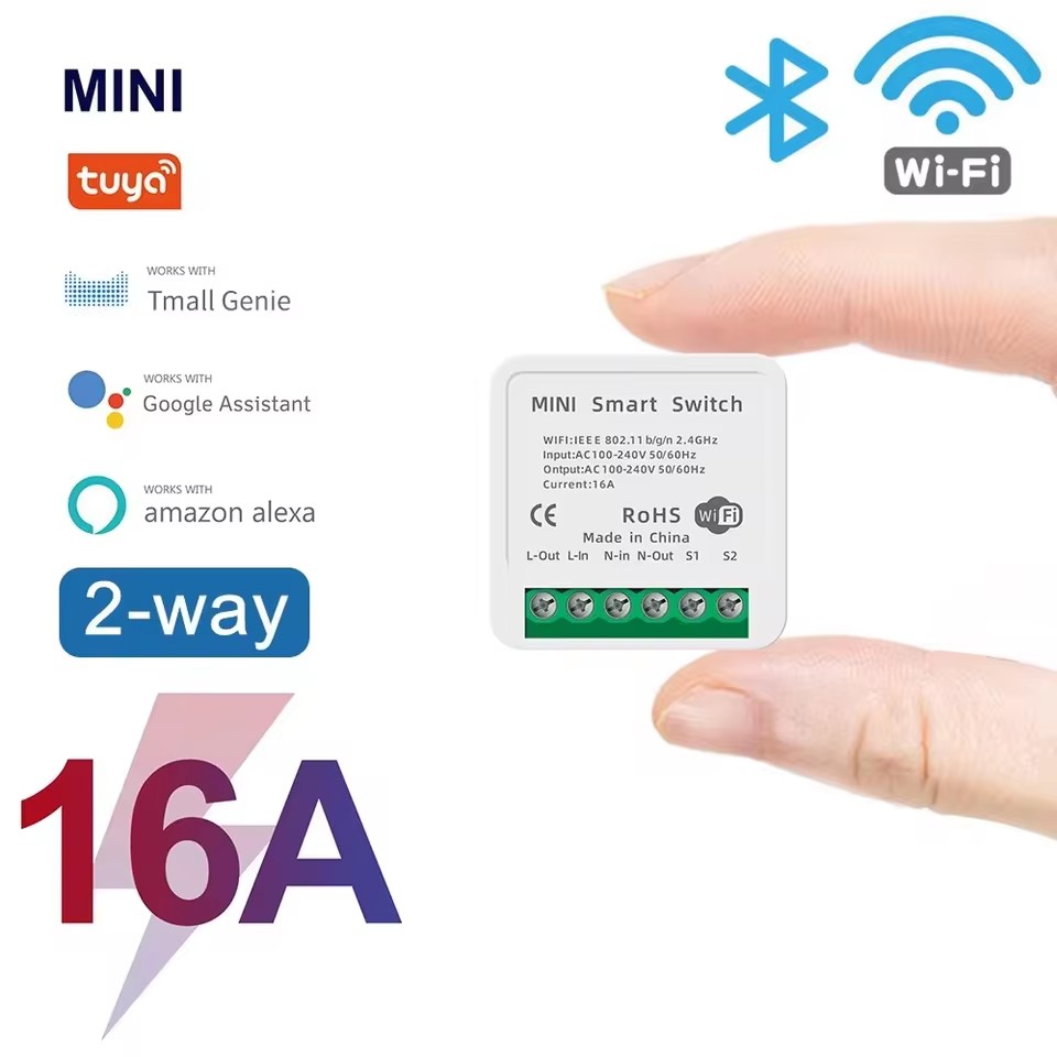 16A Tuya WiFi Smart Switch 2-w - Smart Energy Monitor recension och pris
