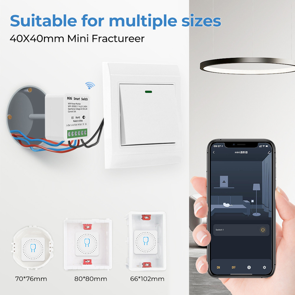 16A Tuya WiFi Smart Switch 2-w - Smart Energy Monitor recension och pris