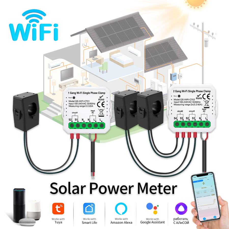 Tuya Smart WiFi Solar Power En - Smart Energy Monitor recension och pris