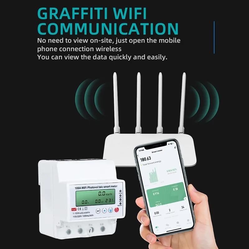 4P 1-100A WiFi Photovoltaic Sm - Smart Energy Monitor recension och pris