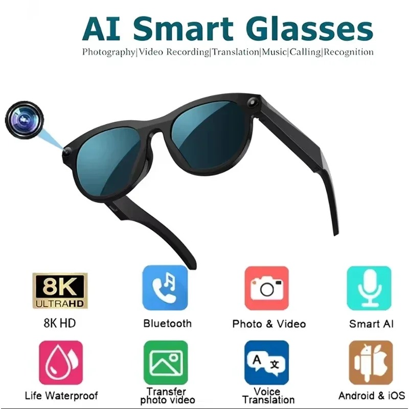 8KHD Smart AI Glasses Color Ch - Smart Home Ai recension och pris