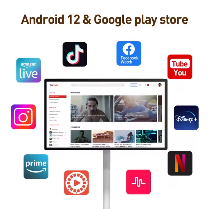24-Inch Android 12 Portable LC - Smart Home Office recension och pris