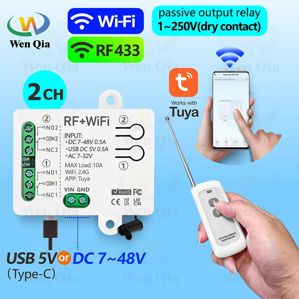 2CH Smart Light Switch Tuya,Wi - Smart Home Ventilation recension och pris