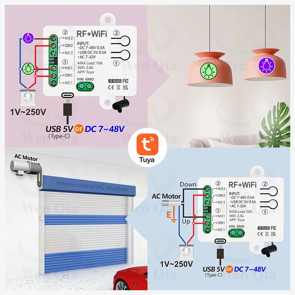 2CH Smart Light Switch Tuya,Wi - Smart Home Ventilation recension och pris