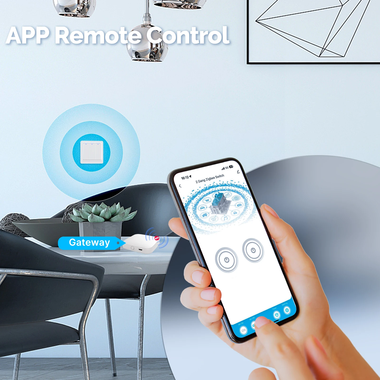 MOES ZigBee Smart Light Switch - Smart Home Lighting Control recension och pris